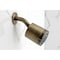Kingston Brass Triple-Handle Tub and Shower Faucet with Knurled Handle, Antique Brass KBX8133KNL - alternate 2
