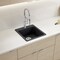 Blanco Liven SILGRANIT 21in Single Bowl Dual Mount Kitchen Sink - Coal Black 443226 - alternate 2