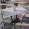 Flash Furniture TopGuard 30" x 48" Gray Faux Concrete Outdoor Seamless Surface Technology Wrapped Tabletop ST-RT30X48INB-1-M-3A-CM-GY-GG - alternate 2