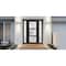 Vdomdoors Front Exterior Prehung FiberGlass Door Frosted Glass / Manux 8552 Matte Black / 2 Sidelight Exterio MANUX8552EXD-BLK-W14+36+14 x H80-LH - alternate 1