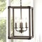 Jonathan Y Magnolia 12.13" 4-Light Adjustable Iron Rustic Farmhouse LED Pendant, Brown JYL7475A - alternate 2
