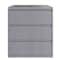 Hirsh 36 in W 3 Drawer Lateral File Cabinet, Arctic Silver, A4/Legal/Letter 23745 - alternate 2