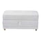 Baxton Studio Sabriel Modern Light Grey Fabric Convertible Sleeper Ottoman 254-14004-ZORO - alternate 2