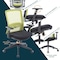 Leisuremod Ingram Office Task Chair with Adjustable Armrests and Swivel and Tilt, Green IO20G - alternate 2