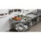 Amgood Stainless Steel Corner Work Table 38in. x 38in. x 35in. with 1.5in. Backsplash, Galvanized AMG CWT-3030-BS-Z - alternate 2