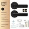 Wrightmaster 5 in 1 Corded Aluminum Smart Lock Deadbolt with APP, Biometric, Key Fob Door Lock, Handle in Black ZR-LYF-D6 - alternate 2