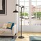 Homeroots 72" Black Adjustable Reading Floor Lamp With Black Metal Dome Shade 523444 - alternate 3