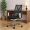 Homeroots Black Silver and White Adjustable Height Swivel Rolling Office Chair 572164 - alternate 2