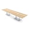 Skutchi Designs Rectangle Conference Table With Power Unit, 48 in W, 168 in L, Brown HAR-REC-48X168-DOU-K525-ESIL - alternate 1