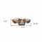 Homeroots Set of Three Dark Brown Solid Wood And Metal Crate, 3PK 487719 - alternate 2