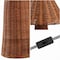 Jonathan Y Kara 26.5" Modern Coastal Woven Rattan Tapered Cylinder LED Table Lamp, Dark Brown JYL5705A - alternate 2