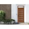 Vdomdoors Front Exterior Prehung Metal-Plastic Door, Manux 8415 Walnut, Top Sidelite Transom, Office Commerci MANUX8415EXD-WLN-W36xH80+14-RH - alternate 1