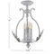 Jonathan Y Austen 12.2" Metal LED Semi-Flush Mount, Antique White JYL9522A - alternate 2