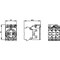 Siemens holder, 3-way, metal, 1 NO, 1 NO, LED module, white, 24 V AC/DC 3SU1511-1AB60-3NA0 - alternate 2