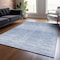 Homeroots 3' X 5' Denim Blue And Blue Abstract Washable Indoor Outdoor Area Rug 587404 - alternate 4
