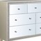 Homeroots 63" Champagne Solid and Manufactured Wood Mirrored Seven Drawer Triple Dresser 486521 - alternate 2