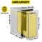 Vevor Stainless Steel Lower Sliding Rails Built-In Trash Drawer No Trash Can KM-CTG-2302-4232 - alternate 2