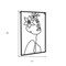 Homeroots 20" X 14" Black Metal Abstract Female Face Hanging Dimensional Sculpture 574023 - alternate 3
