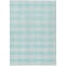 Homeroots 9' X 12' Aqua And Ivory Plaid Washable Indoor Outdoor Area Rug 595455 - alternate 2