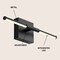 Jonathan Y McKenna 16.25" Modern Minimalist Dimmable Integrated LED Metal Wall Sconce, Black JYL7039C - alternate 2