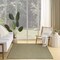 Homeroots 6' X 9' Green And Taupe Geometric Indoor Outdoor Area Rug 569811 - alternate 2