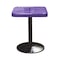Leisure Craft 24" Square Perforated Pedestal Table, Portable, 30"H, Purple SQ24TAB30-PURPLE - alternate 1