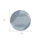 Homeroots 8' Blue And Ivory Round Geometric Washable Indoor Outdoor Area Rug 597615 - alternate 2