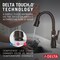 Delta Single Handle Pull Down Bar/Prep Faucet With Touch2O Technology 9979T-RB-DST - alternate 2