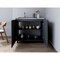 Homeroots 35" X 39" Dark Gray And Silver Stainless Steel and Wood Utility Cabinet With Sink 546612 - alternate 5
