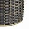 Happimess Cecil Modern 4.13-Gallon Faux Wicker Cylinder Waste Basket, Dark Bronze/Gold HPM1100C - alternate 2