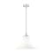 Z-Lite Fleur Brushed Nickel 1 Light Pendant 1958P16-BN - alternate 1