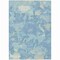 Homeroots 9' X 12' Sky Blue And Denim Blue Abstract Washable Indoor Outdoor Area Rug 609580 - alternate 2