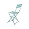 Homeroots Set of Two Teal Blue Aluminum Outdoor Folding Dining Chairs 606525 - alternate 3