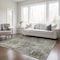 Homeroots 8' X 10' Green Abstract Washable Indoor Outdoor Area Rug 564230 - alternate 2