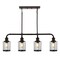 Jonathan Y Abbott 34" 4-Light Farmhouse Industrial Iron/Glass Linear LED Pendant, Oil Rubbed Bronze/Clear JYL7592A - alternate 3