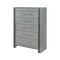 Homeroots 36" Silver Wood Five Drawer Dresser 633699 - alternate 2
