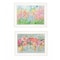 Homeroots Set Of Two Garden Flowers II 2 White Framed Print Wall Art, 2PK 408004 - alternate 1