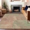 Homeroots 3' X 5' Artichoke Green And Gold Abstract Washable Indoor Outdoor Area Rug 615584 - alternate 4