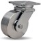 Hamilton Stainless Steel Workhorse Swivel Caster, 5" x 2" Stainless Steel Wheel S-WHS-5SB - alternate 1