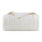 Lavish Home Cable Knit Throw Blanket 50x60 Soft & Cozy Blanket Throws with Cable Knit Pattern & Warm Sherpa 66-THROW60-I - alternate 3
