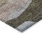 Homeroots 8' Brown Blue And Green Round Abstract Washable Indoor Outdoor Area Rug 604356 - alternate 2