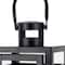 Homeroots 12" Clear And Black Glass And Metal Tabletop Lantern Candle Holder 719755 - alternate 2