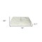 Homeroots 50" X 70" Ivory Faux Fur Plush Throw Blanket with Embroidery 293155 - alternate 2