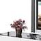 Homeroots 79in White And Black Glass Enclosed Storage TV Stand 555126 - alternate 2