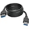 Tripp Lite USB 3.0 SuperSpeed A/A Cable M/M 28/24 AWG 5 Gbps Black 3FT 3ft U320-003-BK - alternate 2