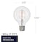 Bulbrite LED Filament, 8.5 Watt Dimmable G25 Light Bulb, Clear Glass Finish, E26 Base, 5000K, 800 Lumens, 4PK 862092 - alternate 2