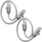 Maximm Cat6 Ethernet Cable 1ft 10Gbps 550MHz UTP, 2PK, Gray, 2PK CAT6CCA-1GR-2PK - alternate 1