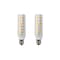 Bulbrite 70w Equivalent Dimmable Clear Mini T6 Candelabra Screw Base (E12) LED Mini Light Bulb, 3000K, 2PK 862643 - alternate 1