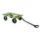 Gorilla Carts Utility Cart, 900 lb, 4-Wheel, 10 in Wheel, Pneumatic Wheel, Convertible Pull/Tow Handle, Green GCG-9004T - alternate 2