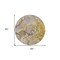 Homeroots 8' Round Taupe Round Abstract Washable Non Skid Indoor Outdoor Area Rug 559200 - alternate 4
